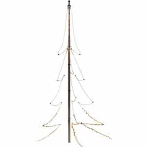 Konstsmide lyskæde til flagstang, 408 ravfarvede lys, 9 meter